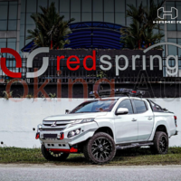 Cản chướng ngại vật bằng baga mui có đèn led Hamer HR152 xe Mitsubishi Triton 2024+ vô cùng tuyệt vời