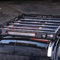 Cản chướng ngại vật bằng baga mui có đèn led Hamer HR153 xe Mitsubishi Pajero Sport 2018+ vô cùng tuyệt vời