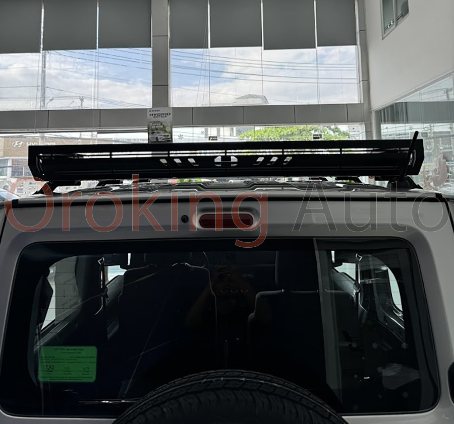 Cản chướng ngại vật bằng giá nóc xe Suzuki Jimny mẫu Hamer HR153 vô cùng tuyệt vời