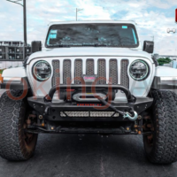 Độ cản trước Hamer AM106 JL tăng độ bền của xe, bảo vệ an toàn cho người ngồi bên trong