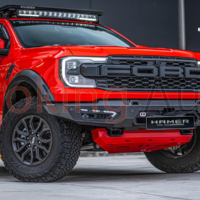 Độ cản trước Hamer Atlas AM111 tăng độ bền của xe, bảo vệ an toàn cho người ngồi bên trong