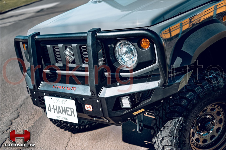 Độ cản trước Hamer King Series AM106 Plus tăng độ bền của xe, bảo vệ an toàn cho người ngồi bên trong