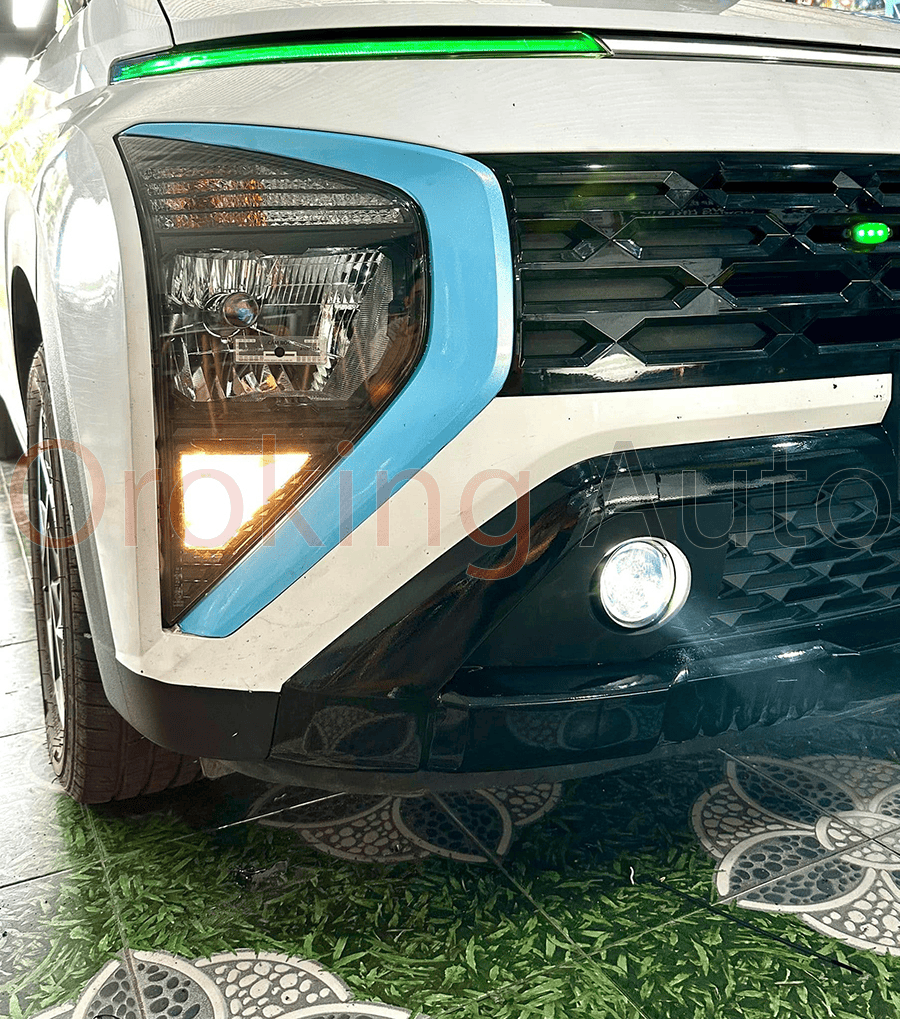 Đèn bi gầm Hyundai Stargazer 2022 hiệu A9 Pro kèm mặt dưỡng