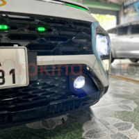 Đèn bi gầm Hyundai Stargazer 2022 hiệu A9 Pro kèm mặt dưỡng với ba nhiệt màu thời thượng