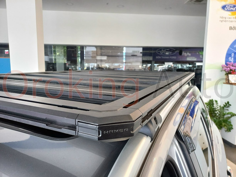 Lắp giá nóc Hamer Flat HR162 xe Ford Everest 2022+