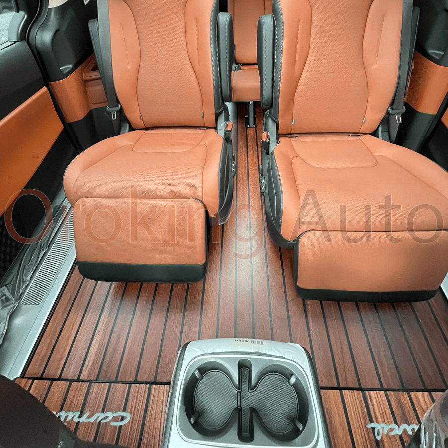 Thông tin gói lót sàn nhôm Kia Carnival vân gỗ màu đậm tại OroKing Auto