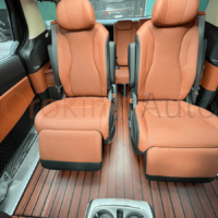 Công trình lót sàn nhôm Kia Carnival vân gỗ màu đậm đẹp mắt - sang trọng tại OroKing Auto