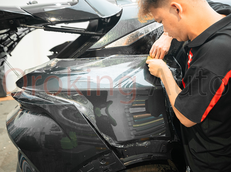Hoàn thiện dán PPF chống xước siêu bóng ô tô