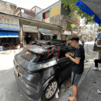 Combo giá nóc xe VinFast VF6 + 2 thanh dọc chịu được trọng lượng lớn