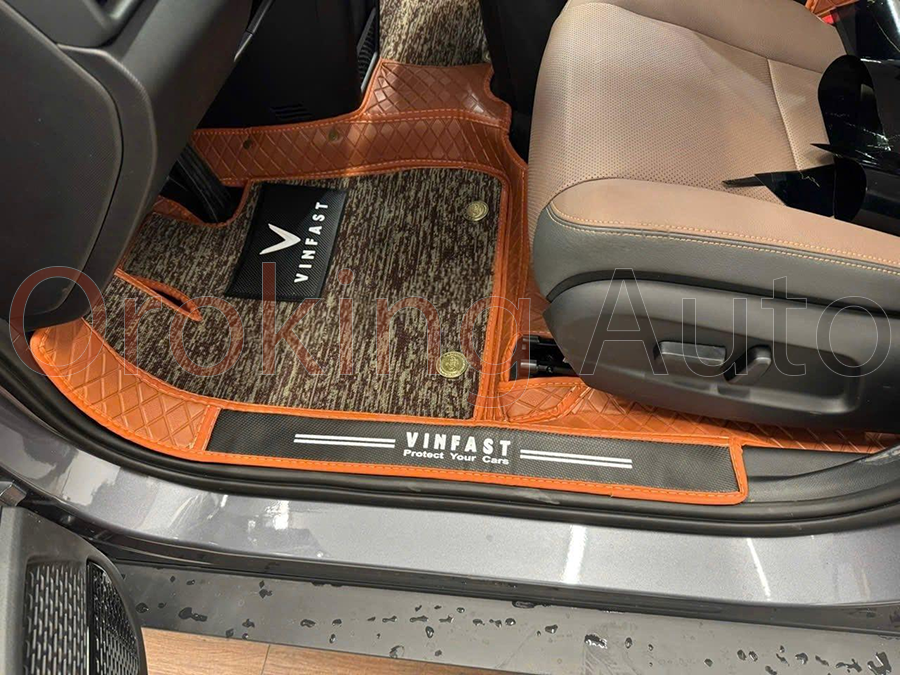 Thảm lót sàn Vinfast VF6 360 độ - Đỉnh cao của thảm lót sàn ô tô may thủ công.