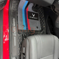 Thảm lót sàn Vinfast VF7 360 độ - Đỉnh cao của thảm lót sàn ô tô may thủ công.