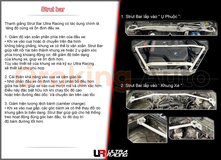 Thanh giằng Strut Bar Ultra Racing