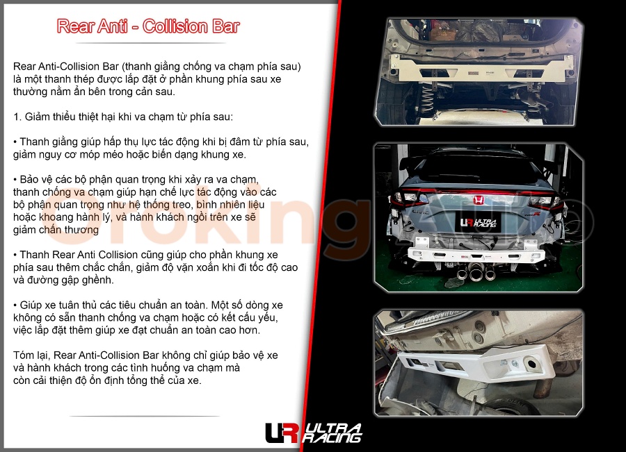 Thanh giằng chống va chạm phía sau (Rear Anti - Collision Bar)