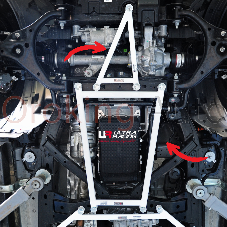 Thanh giằng gầm trước Ford Ranger P703 chính hãng Ultra Racing