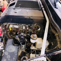 Độ thanh giằng khoang máy Toyota Hilux chính hãng Ultra Racing