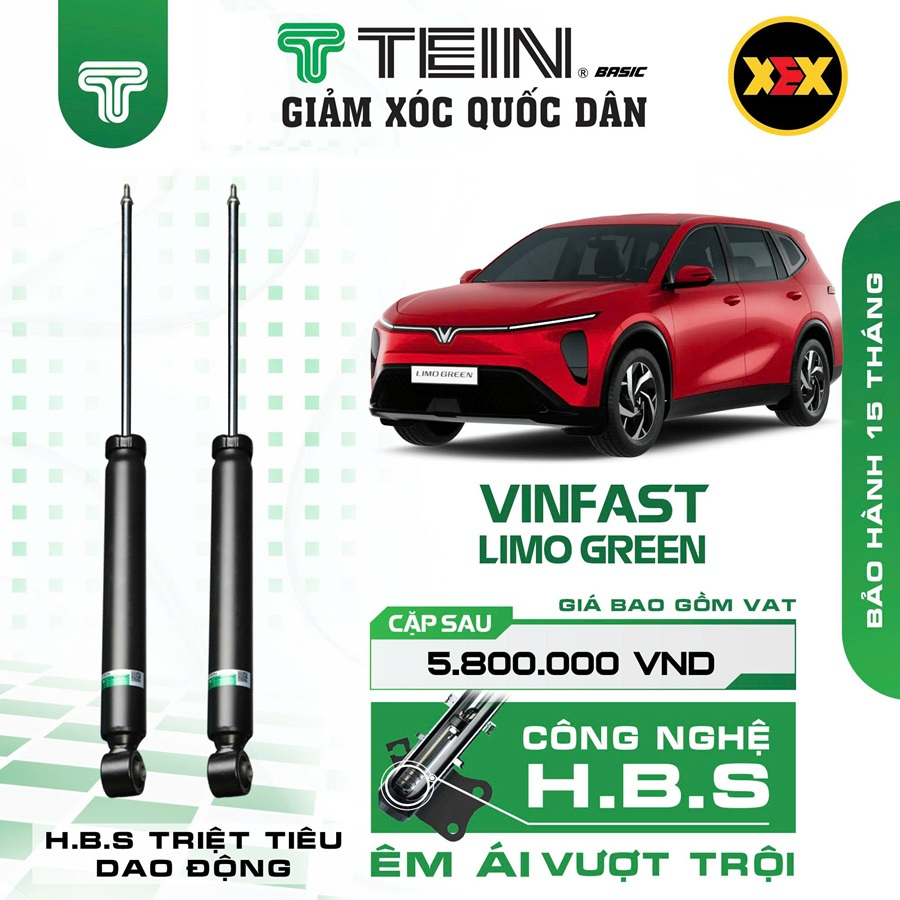Giảm Xóc Vinfast Limo Green Chính Hãng Tein Endurapro Plus