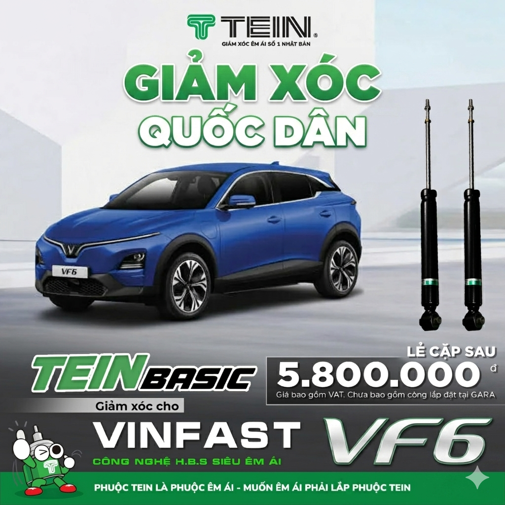 Giảm xóc Tein EnduraPro Plus đảm bảo độ tin cậy với bảo hành